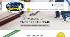 Desktop Screenshot of carpetcleaning4u.com