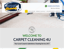 Tablet Screenshot of carpetcleaning4u.com